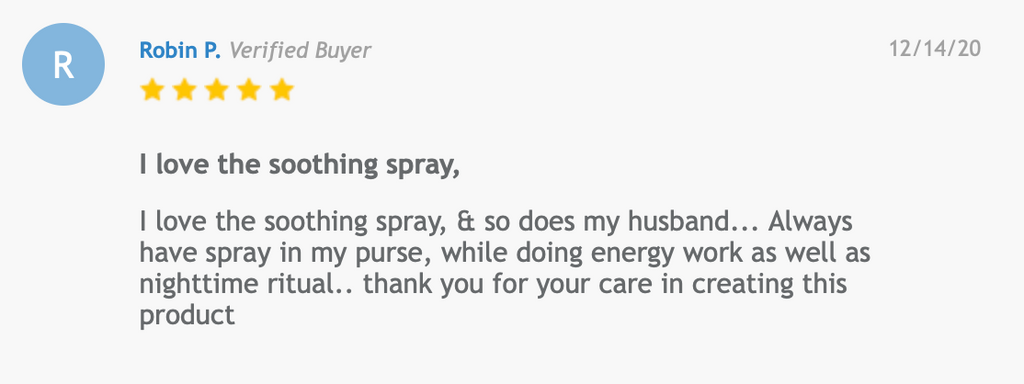 * Soothing Spray 4oz - Health, healing, energetic cleansing, wellness
